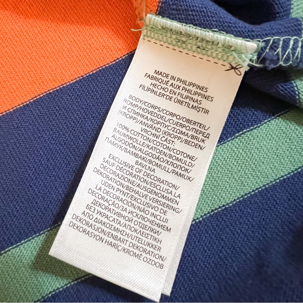 POLO RALPH LAUREN Blue Multi Classic Fit Striped Iconic Rugby Shirt🔥🔥🔥 - Picture 16 of 16
